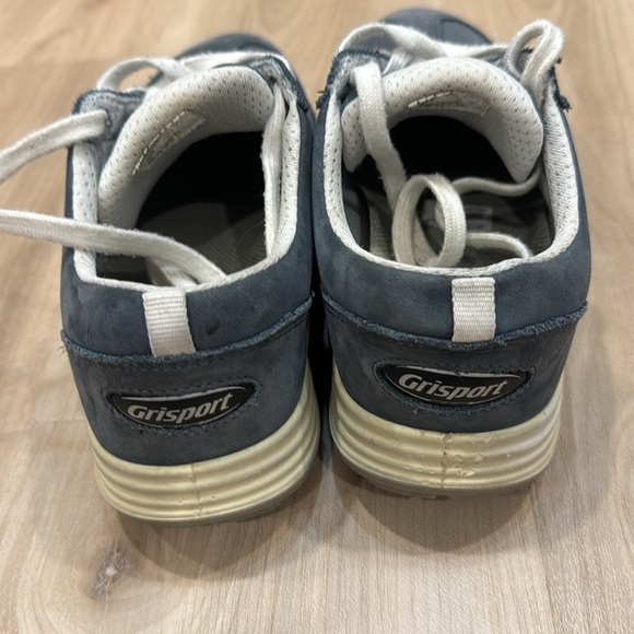 Grisport Ergo-Flex Cloe 8 size 7/eur 38 running shoes blue suede & white accents - Picture 4 of 8